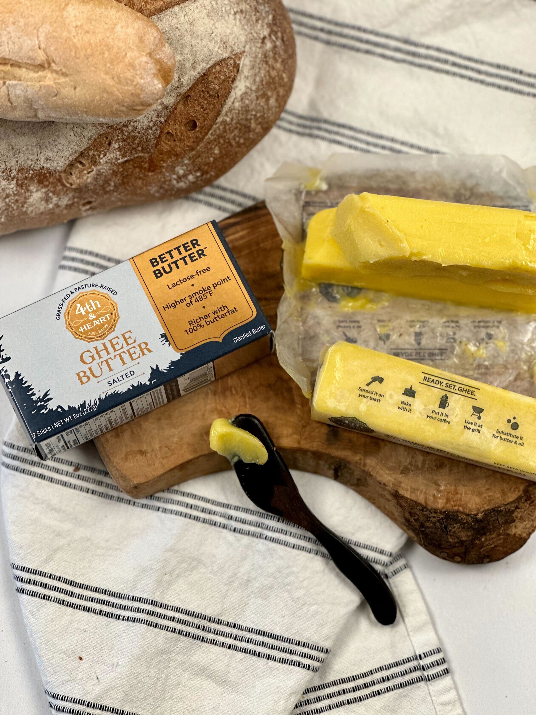 Ghee Butter Sticks Salted 4th & Heart