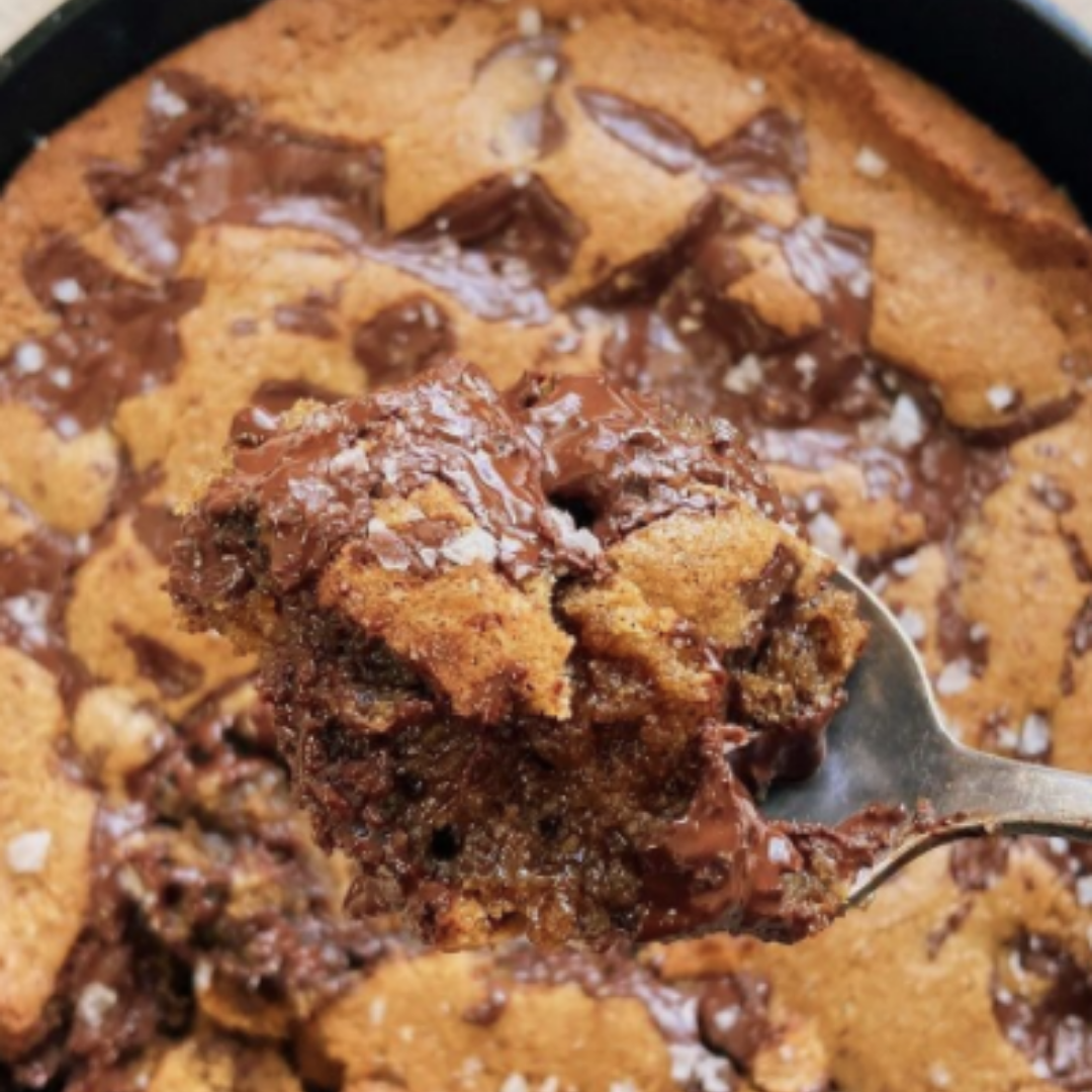 Ooey Gooey Coffee Blondie Skillet