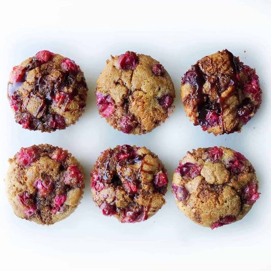 Cinnamon Vanilla Cranberry Muffins