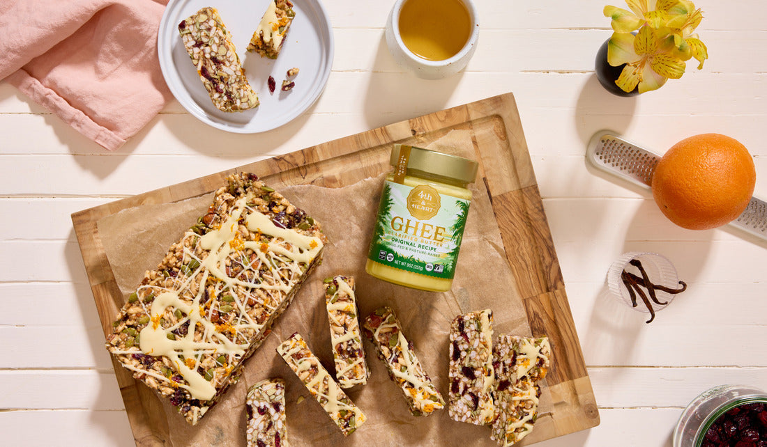 Chewy Cranberry Vanilla Snack Bars