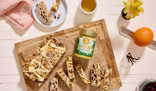 Chewy Cranberry Vanilla Snack Bars