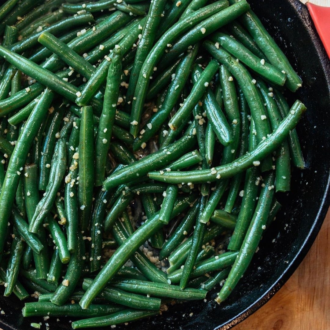 Garlicky Ghee Green Beans