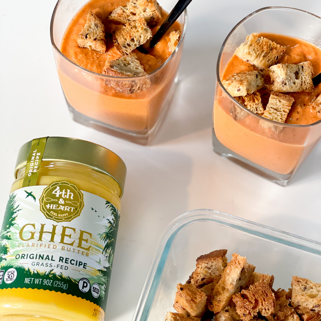 Ghee Roasted Croutons