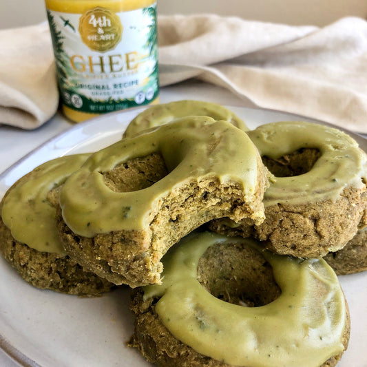 Healthy Baked Matcha Donuts