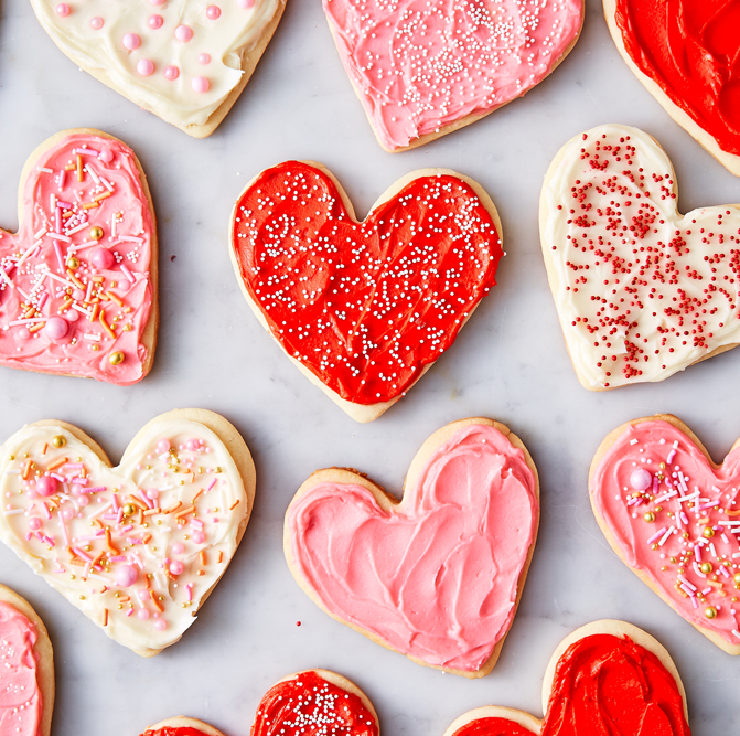 Heart-shaped Sugar Cookies Perfect for Valentine’s Day